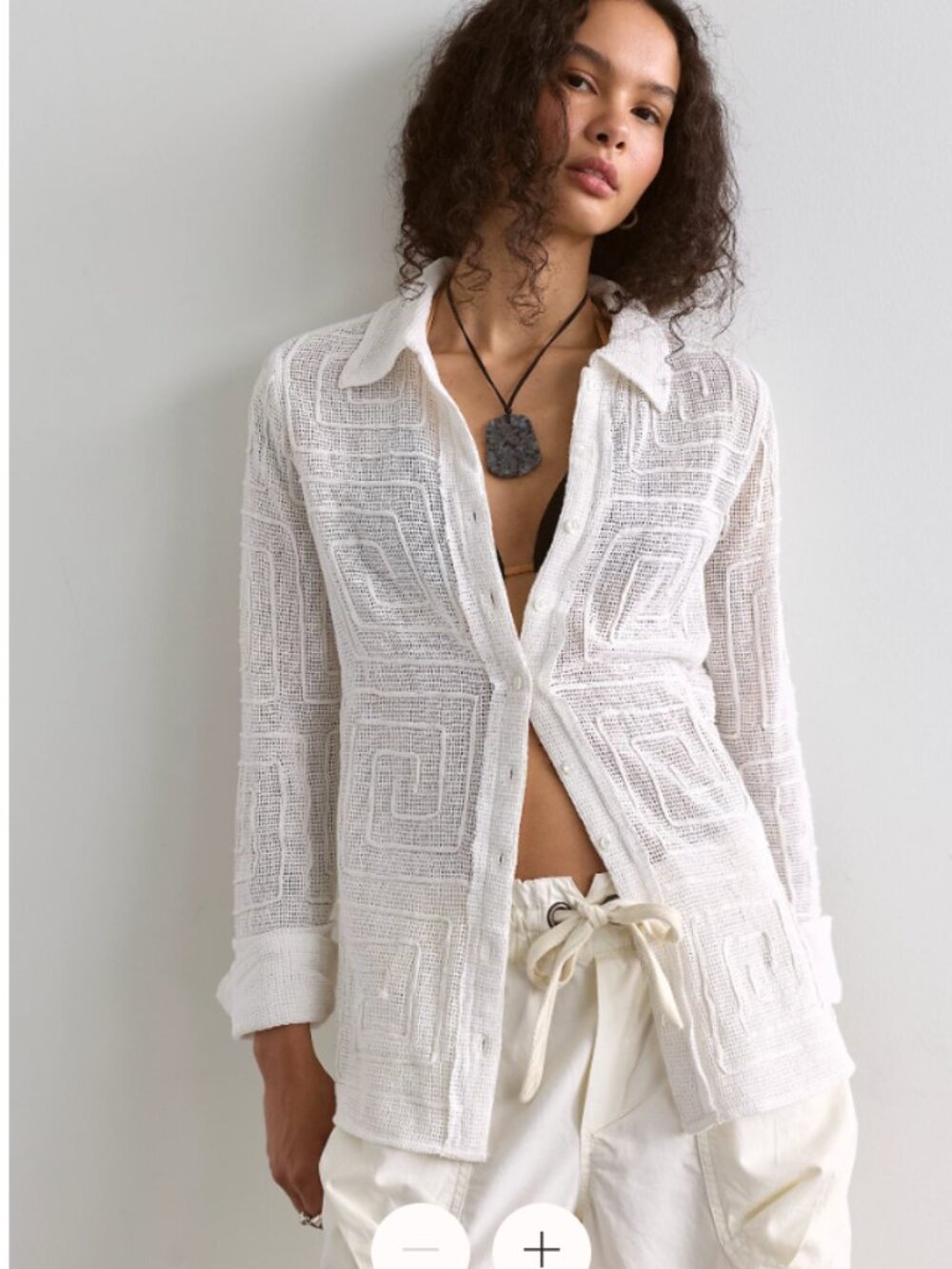 NWT We The Free Geo Soutache Shirt